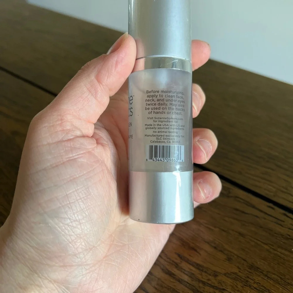 NEW Suzanne Somers Organics Liquid Oxygen Therapy Facial Serum 1 Fl oz 30 ml